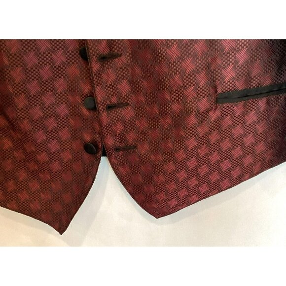 Neil Allyn Men's Formal Pocketed Vest Covered Buttons Size Large - Picture 5 of 8